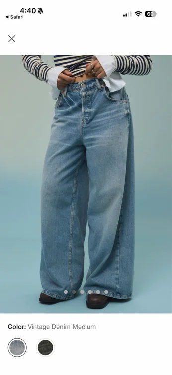 BDG Anika Ultra-Wide Leg Column Jean