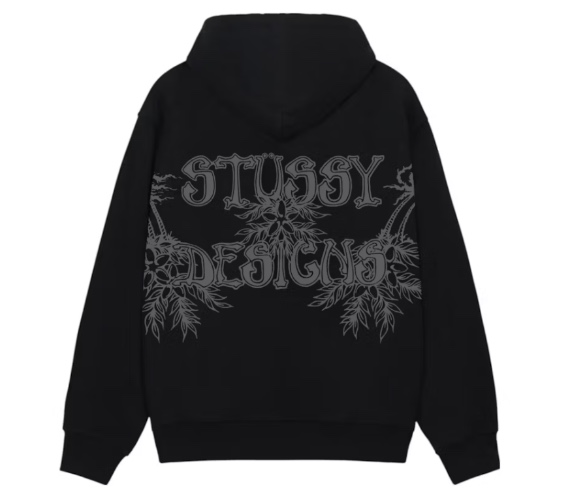 Stussy Wes Palms Hoodie Black