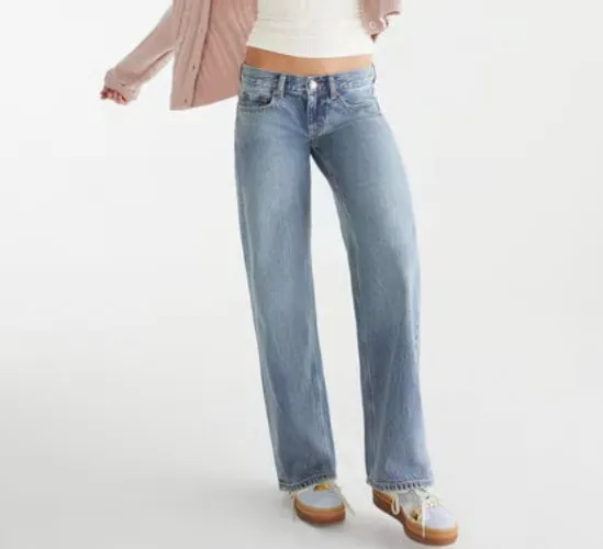 Super Low-Rise Baggy Wide Leg Jean