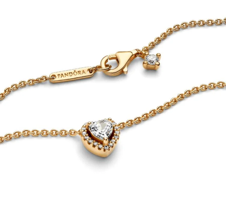 Sparkling Heart Collier Necklace