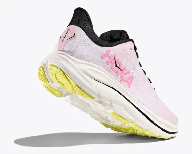 HOKA Women's Clifton 10 Shoes in Carnation/Starlight Glow, Size 10
