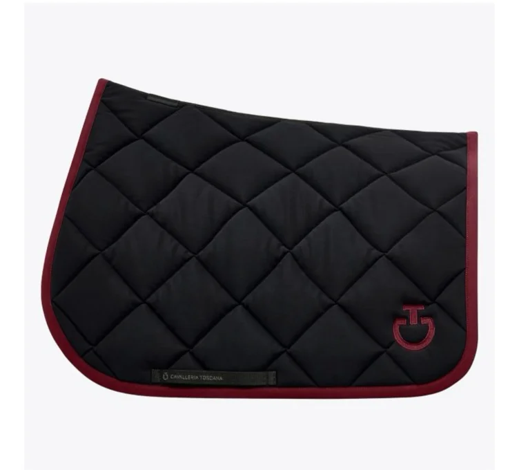 Cavalleria Toscana FW25 Diamond Quilted Jersey Jumping Saddle Pad