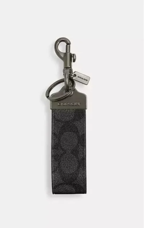 Loop Key Fob In Signature Canvas