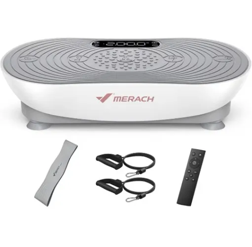 MERACH Vibration Plate Exercise Machine, Vibration Plate Lymphatic Drainage Weight Loss, Machine Vibration Platform Machines Vibrating Plate with LED Touch Screen Bluetooth Pull Cord (White Gold) : Amazon.com.au: Sports, Fitness & Outdoors
