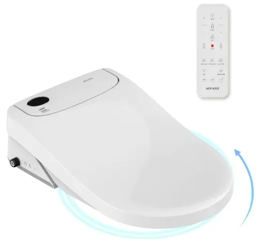 AQUATIZ D-Shaped Electric Bidet Toilet Seat, Auto Open/Close Lid, Self-Cleaning Nozzle, Oscillating Wash, Heated Seat, Warm Water, Dryer & Night Light : Amazon.com.au: Home Improvement