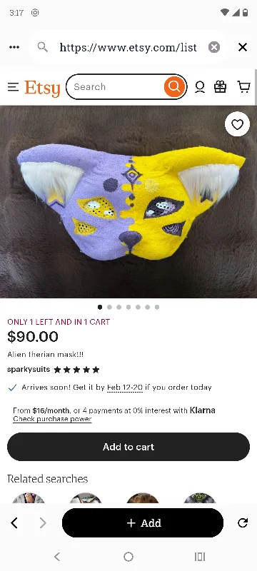 Alien therian mask!!!