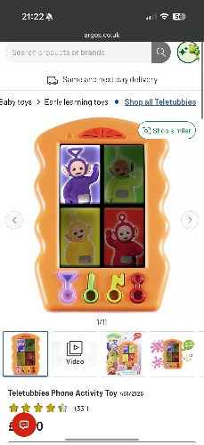 Buy Teletubbies Phone Activity Toy | Early learning toys | Argos