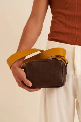 bolsa couro alceu bege