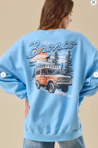 Snowy Bronco Pullover
