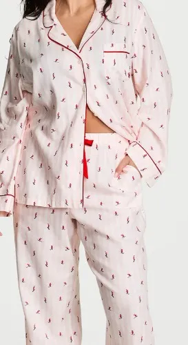 Flannel Long Pajama Set