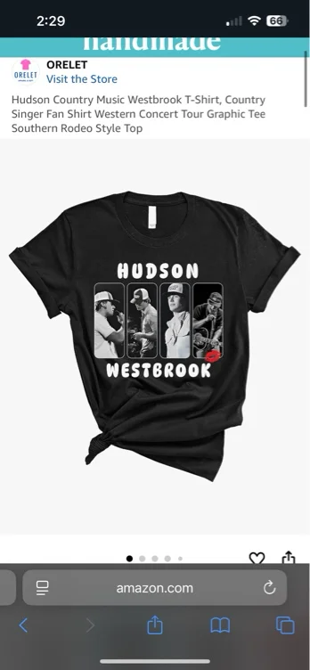 Amazon.com: Hudson Country Music Westbrook T-Shirt, Country Singer Fan Shirt, Western Concert Tour Tee, Southern Concert Outfit, Cowgirl Country Music Tee, Cowboy Style Shirt (Athletic Heather, Adult Small) : Clothing, Shoes & Jewelry