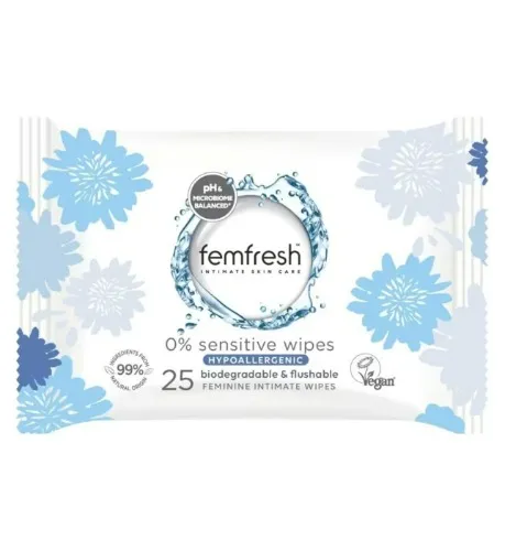 FremFresh Wipes 0%, 10 Pack