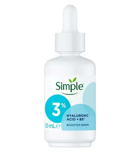 Simple 3% Hyaluronic Acid + B5* Serum Booster Serum, 30ml