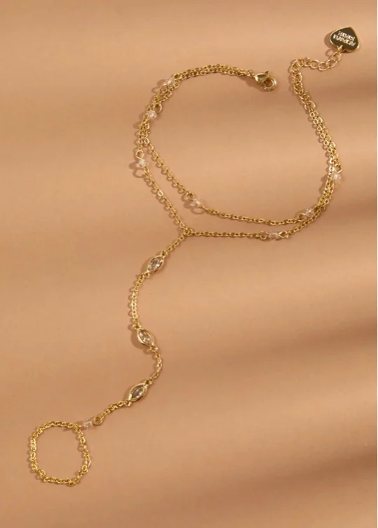 18K Gold Layered Hand Chain
