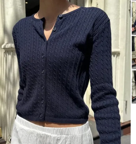 Zoe Cable Knit Cardigan