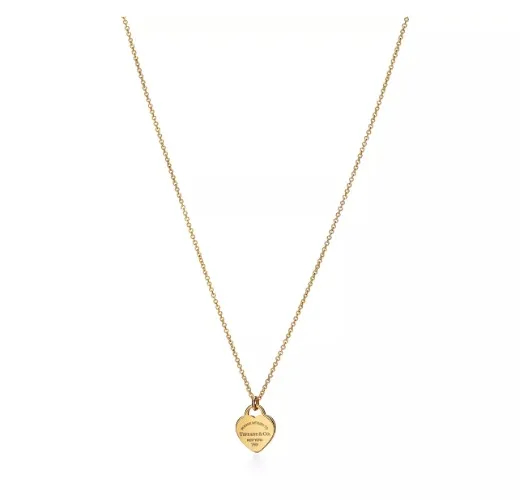 Return to Tiffany® Mini Heart Tag Pendant in Yellow Gold