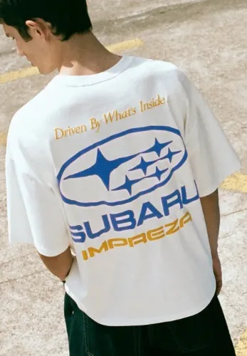 White Subaru T-Shirt