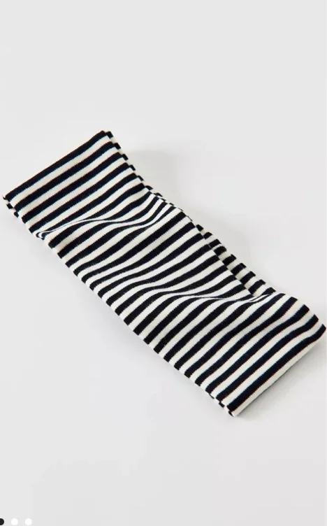 Evie Striped Headwrap Wide Headband