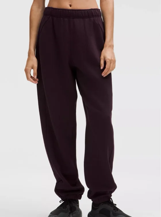 Scuba Mid-Rise Oversized Jogger *Regular - Black Plum