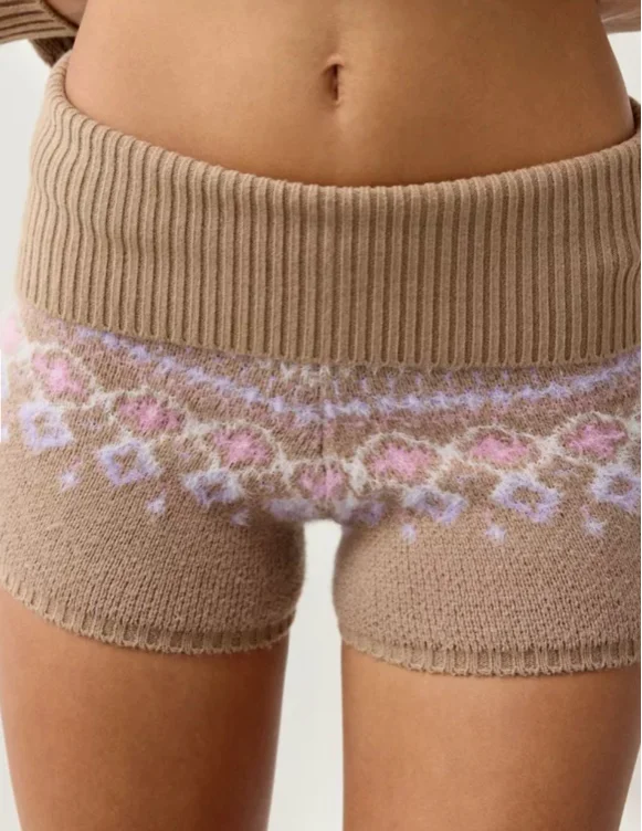 Out From Under Hit The Slopes Fairisle Knit Lounge Short