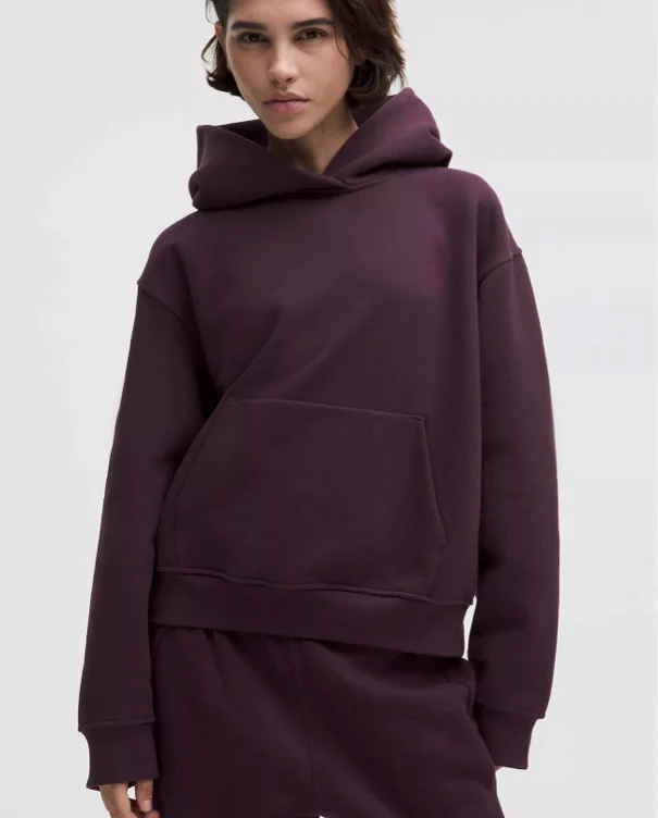 Women's Steady State Oversized Hoodie - Black Plum