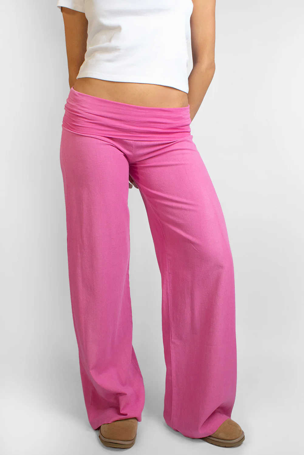 Waistband palazzo pants