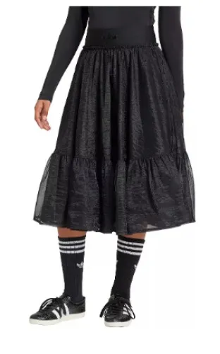 adidas Originals Women's Waistband Tulle Maxi Skirt