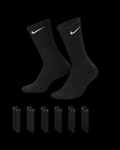 Nike Everyday Plus Cushioned Training No-Show Socks (6 Pairs)