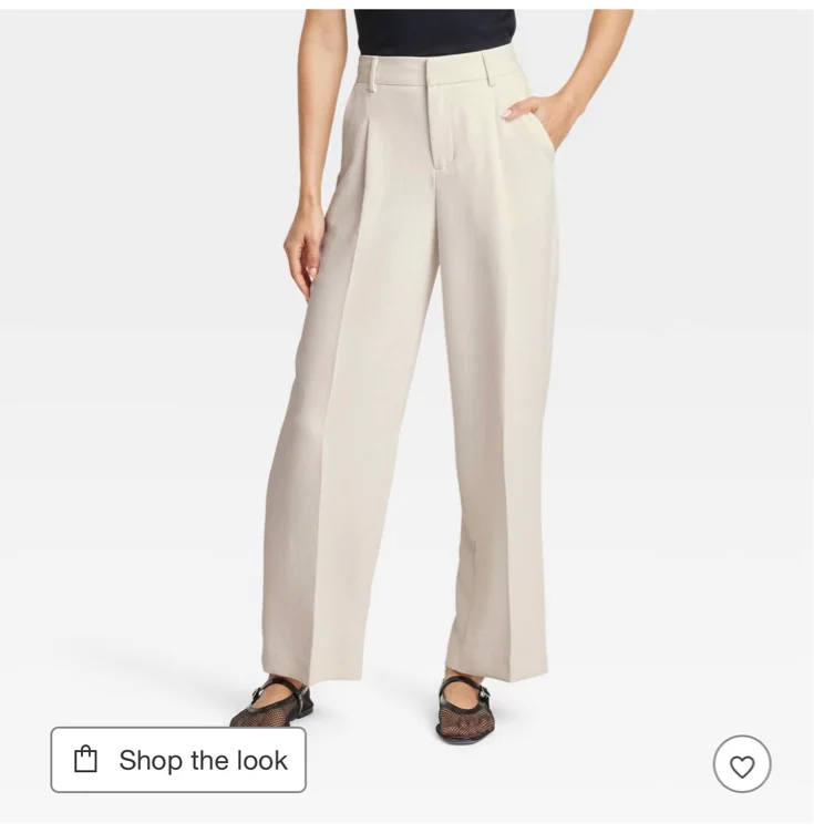 Women's Signature Crepe Essential Trouser - A New Day™ Black 0: High Rise, Straight Leg, Back Elastic, Fly Hook Closure