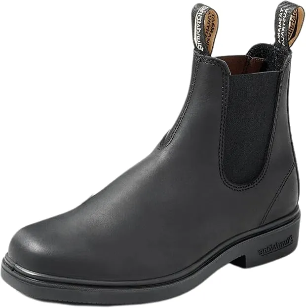 Amazon.com | Blundstone Unisex Dress Series 063 Chelsea Boots for Men and Women, Wide Chisel Toe Boots with Cushioned Midsole and Premium Leather, Black, 5.5 US Men / 7.5 US Women / 4.5 AU | Chelsea