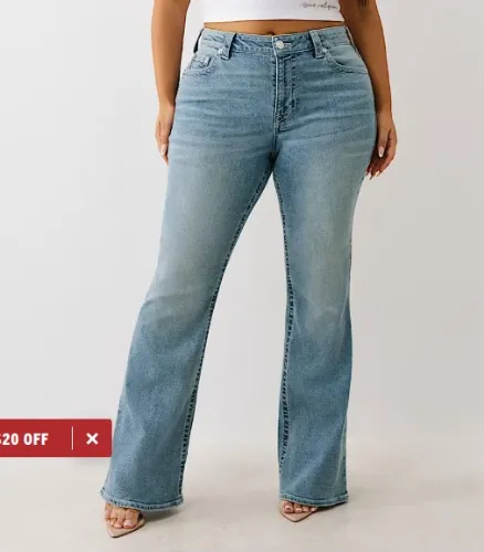 

PLUS BECCA ‘I LOVE TRUE RELIGION’ MID RISE BOOTCUT JEAN - Peak Spot | True Religion

