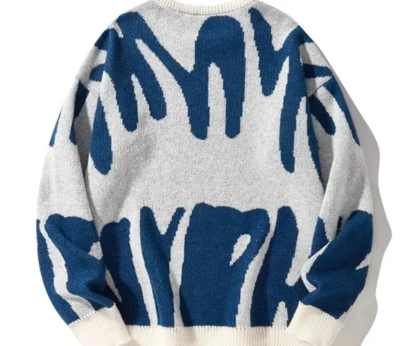 Abstract Knitted Pullover