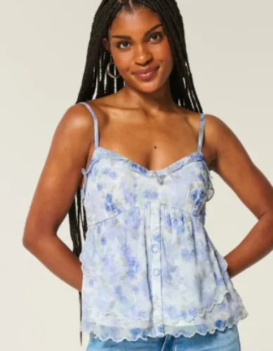 Easy Chiffon Babydoll Top