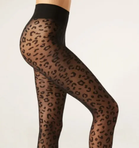 Animal Pattern 30 Denier Sheer Tights