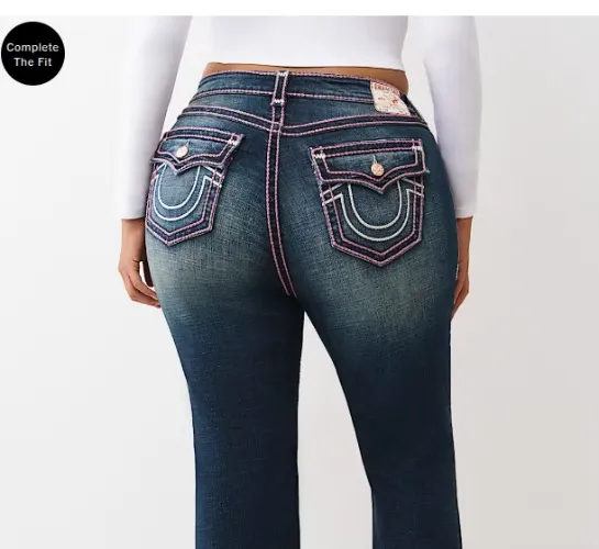 

PLUS BECCA ROPE STITCH FLAP BOOTCUT JEAN - Jazz Lounge | True Religion

