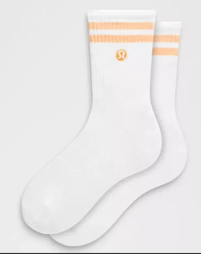 Unisex Daily Essential Quarter Socks *Stripe 