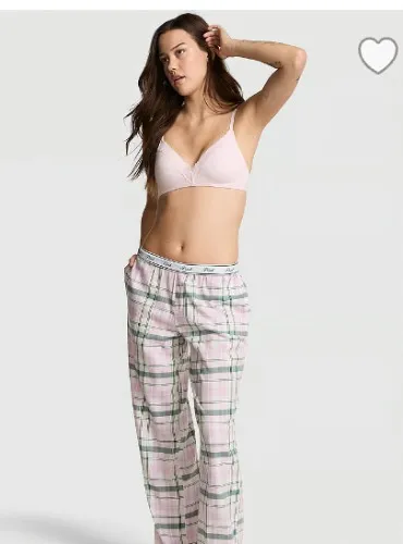 Women's PINK Flannel Pajama Pants