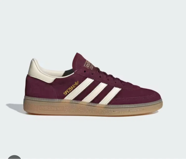 Womens adidas Handball Spezial Athletic Shoe - Maroon / Cream White / Gold Metallic
