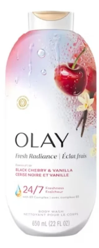 Fresh Radiance Body Wash with Essence of Black Cherry and Vanilla, Vitamin B3 and Antioxidant Blend