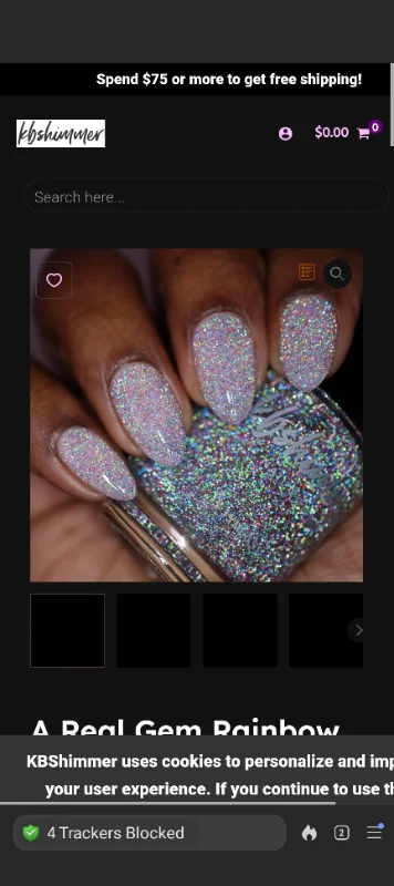 A Real Gem Rainbow Reflective Nail Polish Topper – KBShimmer