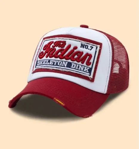 1pc Unisex Outdoor Casual Personalized Adjustable Sun Protection All-Season Mesh Letter Applique Trucker Hat, Suitable For Daily Wear