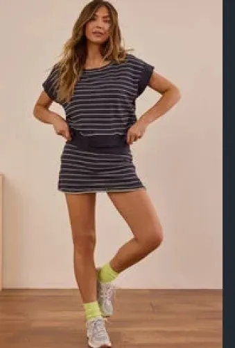 Easy Days Stripe Skort
