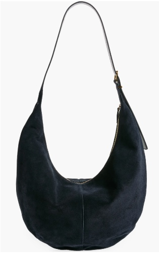 Madewell The Essential Curve Shoulder Bag - Deep Indigo