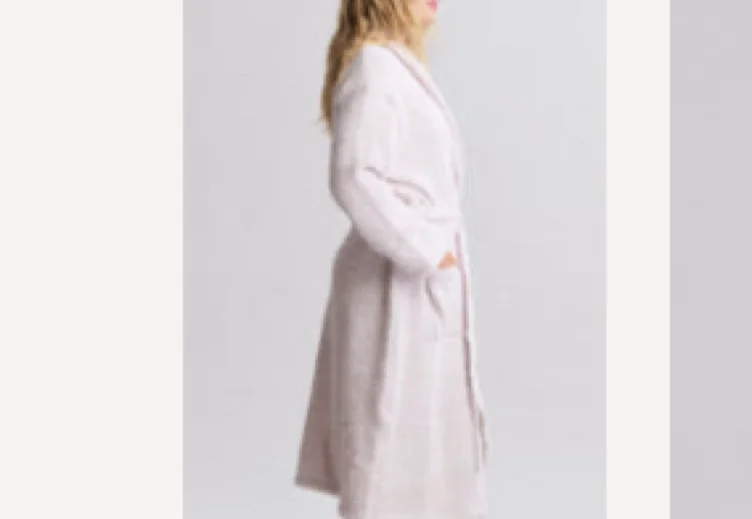 CozyChic® Adult Robe - Heather Stone White