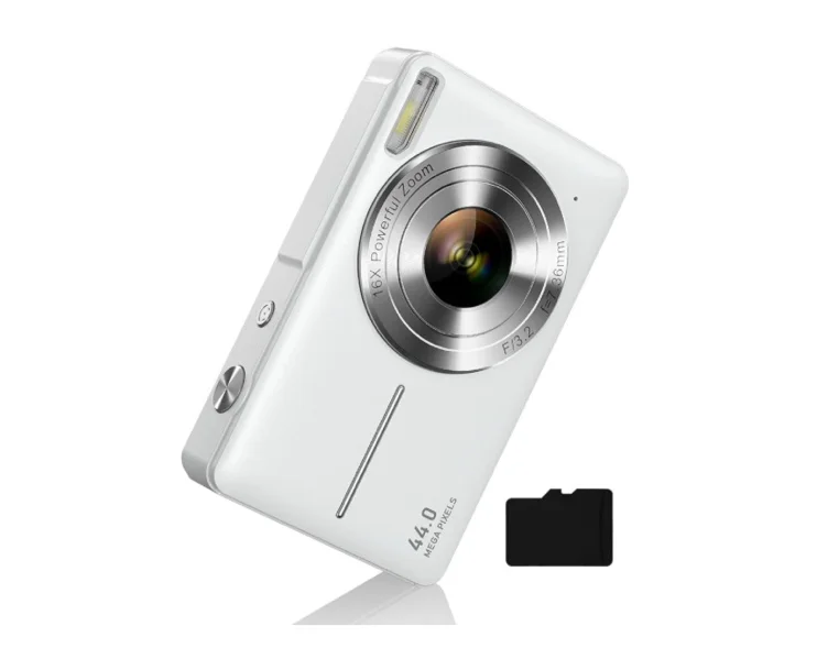 Digital Camera, FHD 1080P Digital Point and Shoot Camera with 16X Zoom Anti Shake, Compact Small Camera for Boys Girls Kids