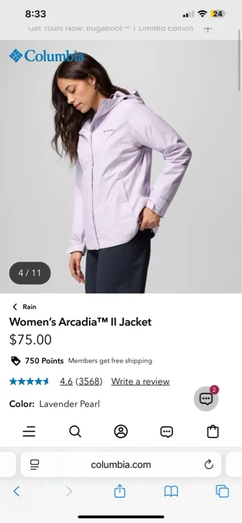 Women’s Arcadia™ II Jacket - 464, XXL