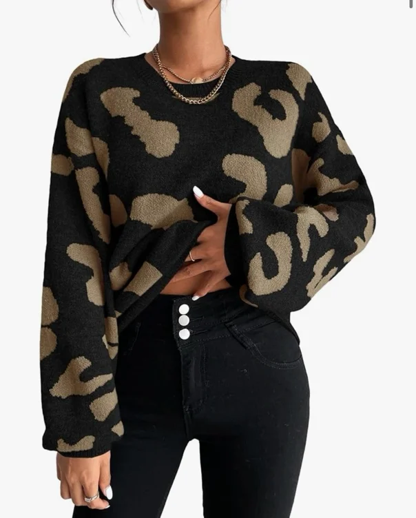 SISKIN Women's Off Shoulder Cable Knit Sweater Long Sleeve Crewneck Color Block Knitted Cute Cozy Sweaters for Winter