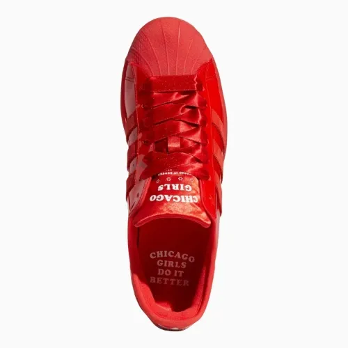 Adidas Orginals Chicago Girls Do It Better Superstar Red 