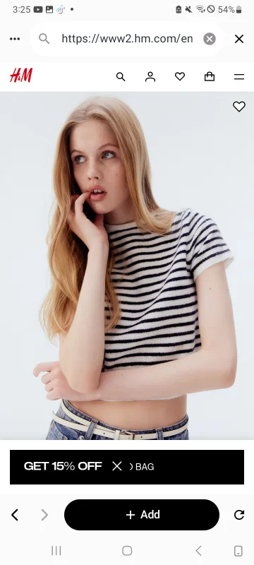 Fine-Knit T-Shirt - Cream