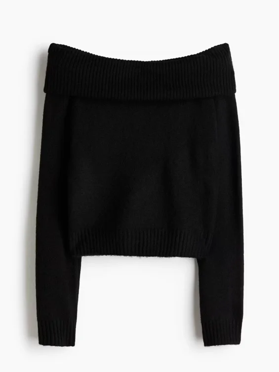 Off-the-Shoulder Sweater